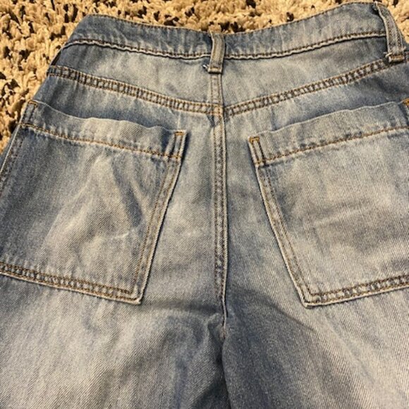 Wild Fable Baggy Cargo Jeans 00R Pockets, Skater, Wide Leg, soft, Teens - Picture 15 of 16
